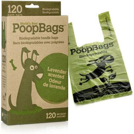 Tipo biodegradabile concimabile a base d'amido della borsa di disposizione della poppa del cane di PLA del cereale 100%
